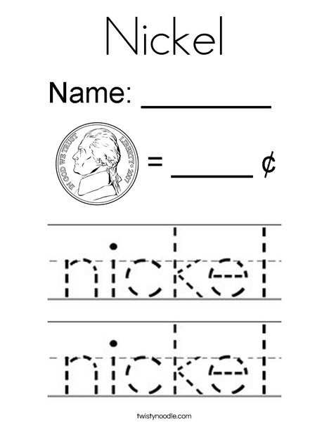 Nickel coloring page