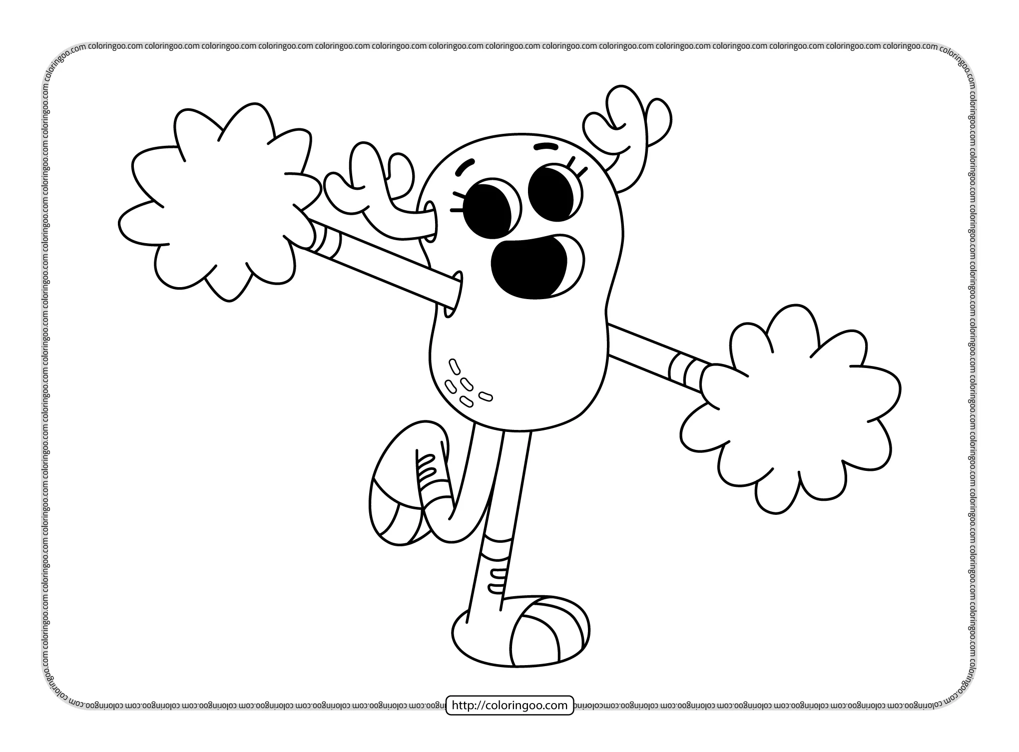 Penny fitzgerald pdf coloring pages coloring pages the amazing world of gumball color