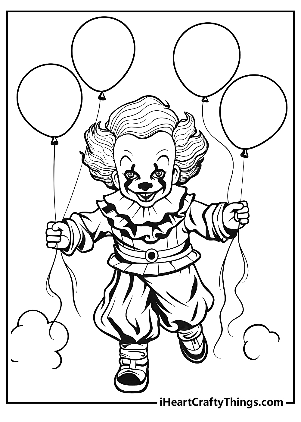 Printable pennywise coloring pages updated