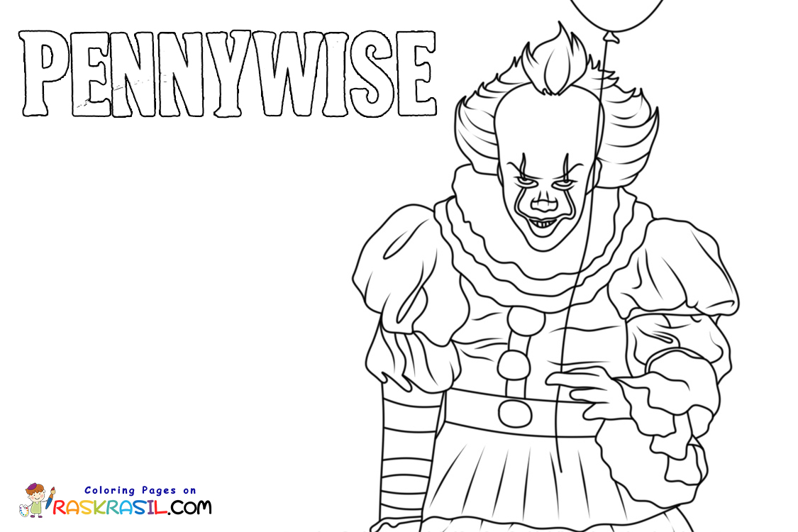 Pennywise coloring pages