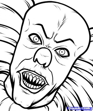 Free it pennywise the dancing clown coloring sheets