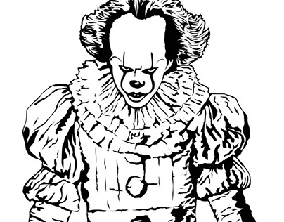 Pennywise portrait projects photos videos logos illustrations and branding