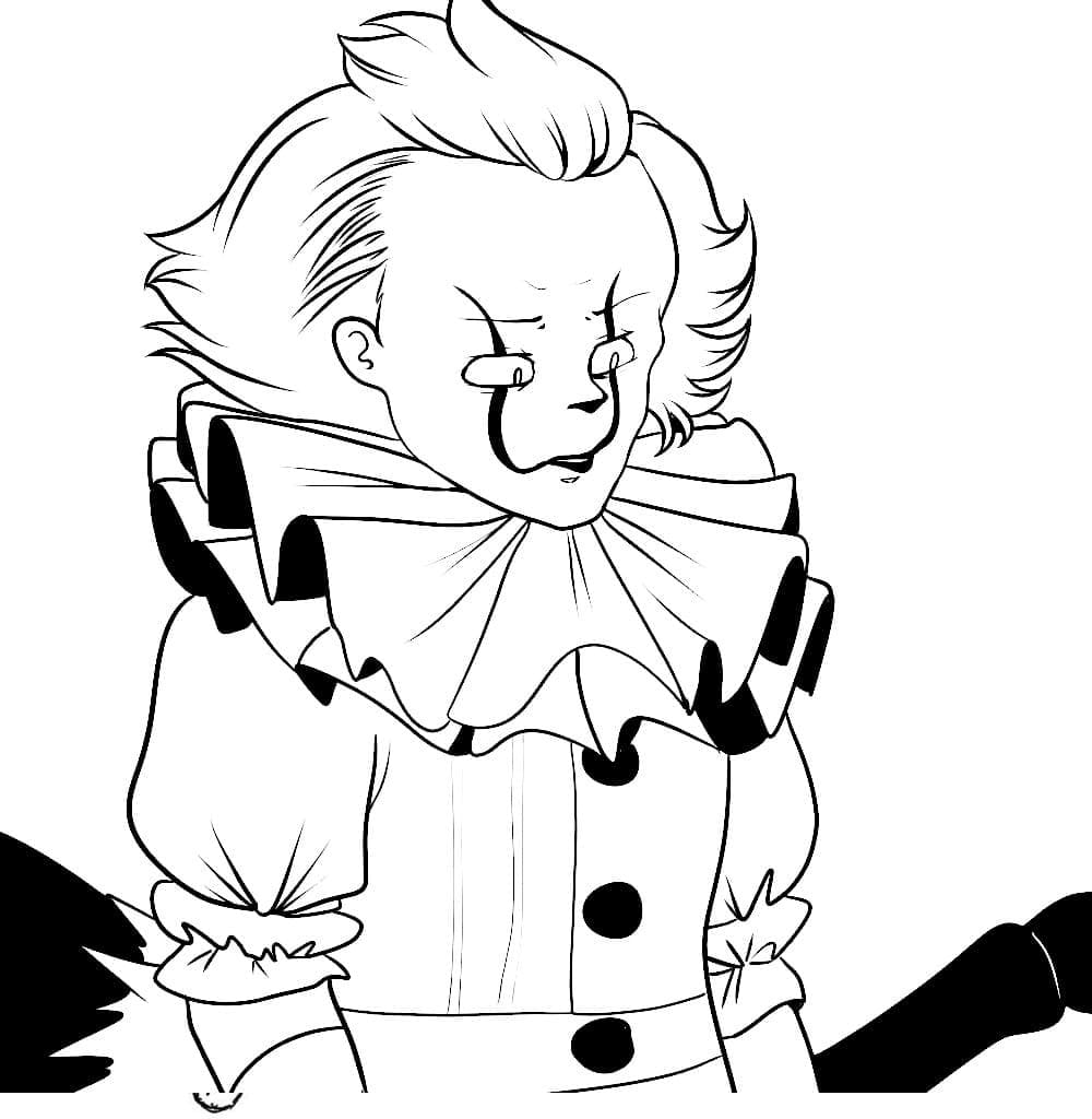 Pennywise for free coloring page