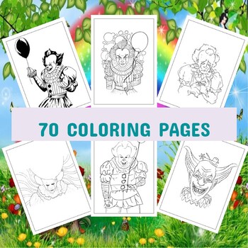 Capture the dark charm printable pennywise coloring pages now available