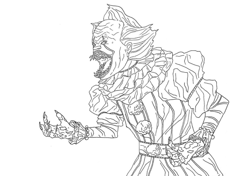 Pennywise coloring pages printable coloring pages