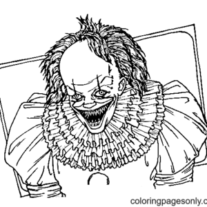 Pennywise coloring pages printable for free download