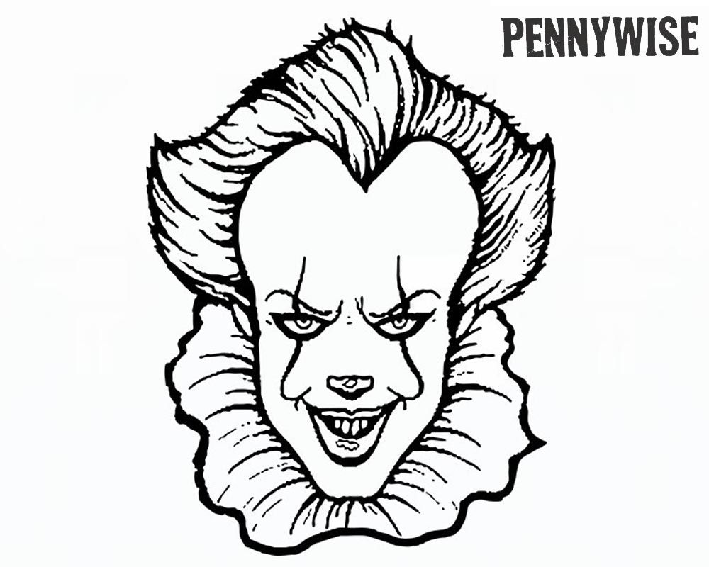 The best free pennywise coloring page images download from