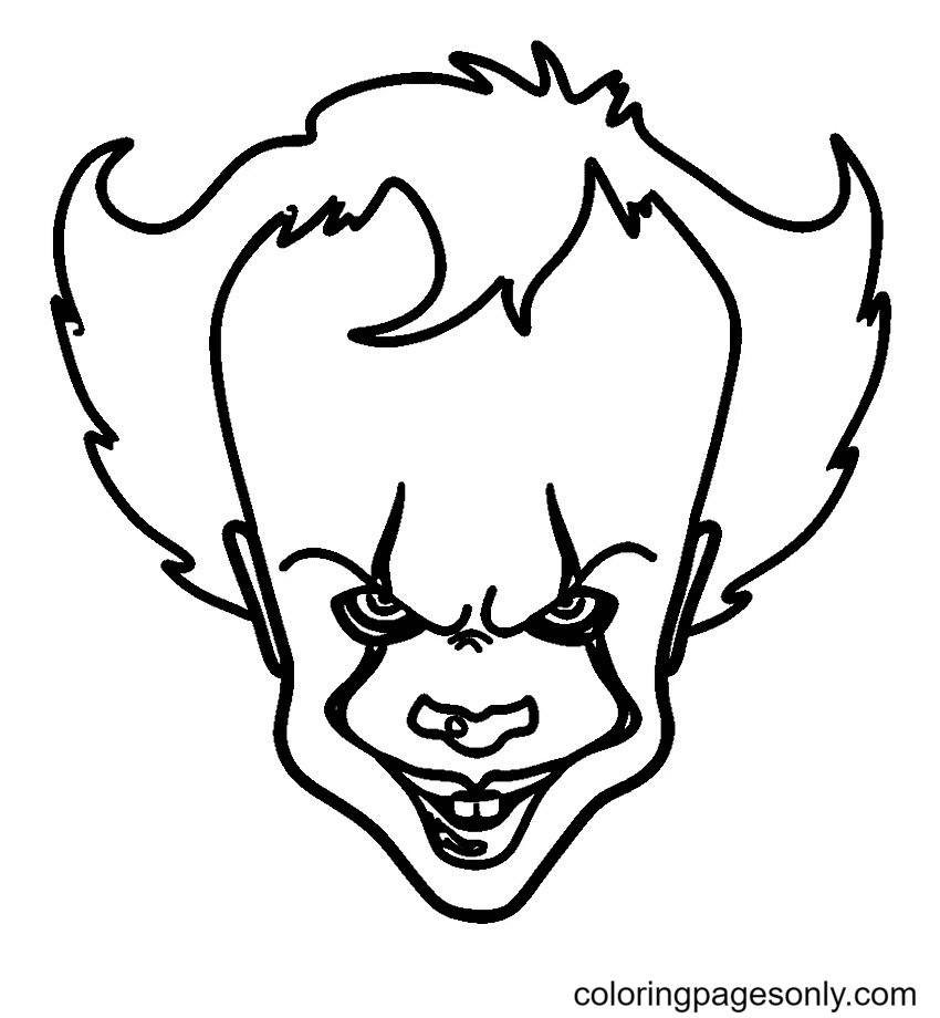 Pennywise coloring pages printable for free download