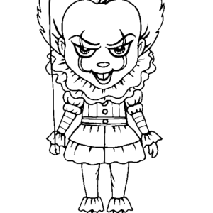 Pennywise coloring pages printable for free download