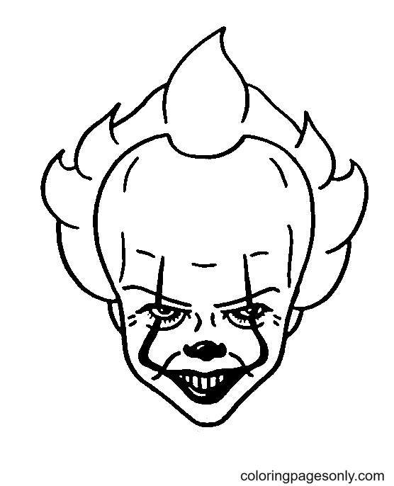 Pennywise coloring pages printable for free download