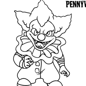 Pennywise coloring pages printable for free download