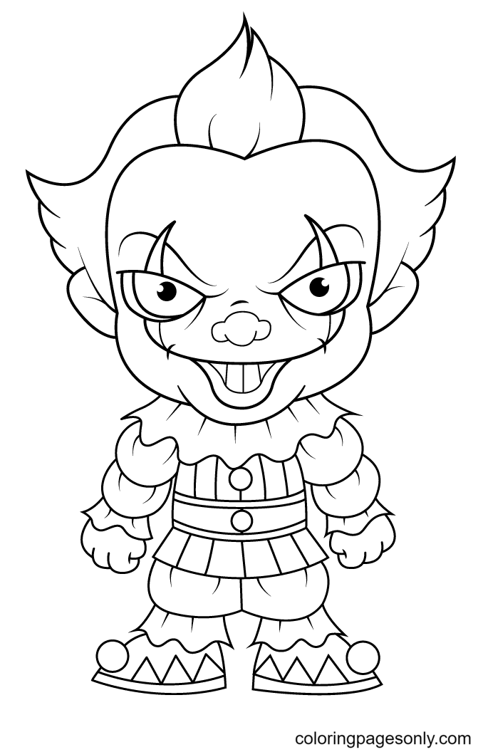 Pennywise coloring pages printable for free download