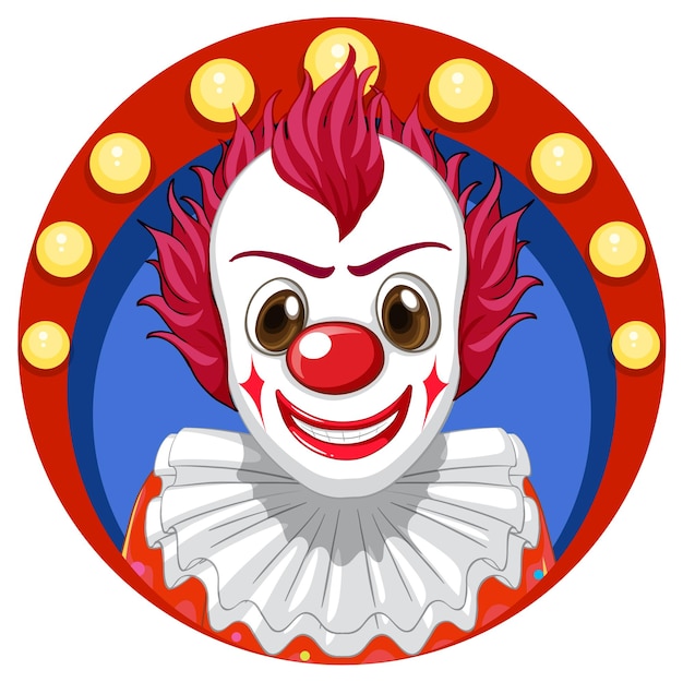 Page emoji clown vectors illustrations for free download