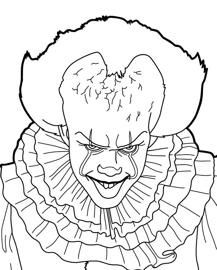 Pennywise coloring pages printable for free download