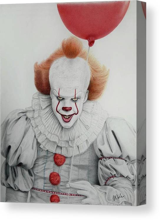 Pennywise the dancing clown canvas print canvas art by vanessa cole