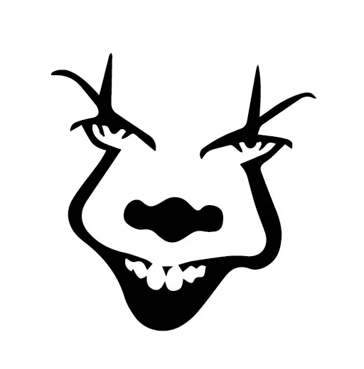 Pennywise clown it horror movie decal car wall laptop phone vinyl sticker