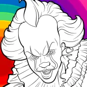 Download pennywise coloring book android on pc