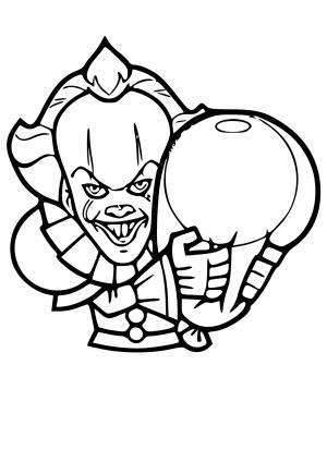 Free printable pennywise coloring pages for adults and kids