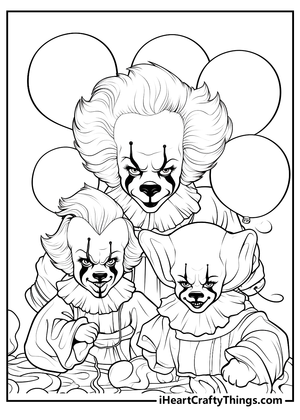 Printable pennywise coloring pages updated