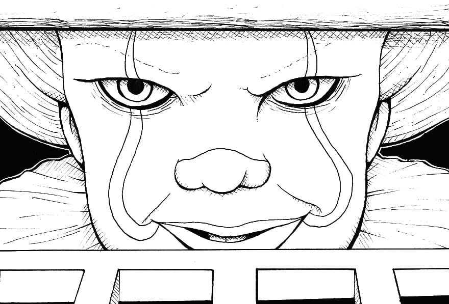 Pennywise coloring pages printable coloring pages