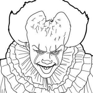 Pennywise coloring pages printable for free download