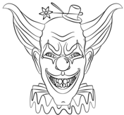 Pennywise coloring pages free printable pictures