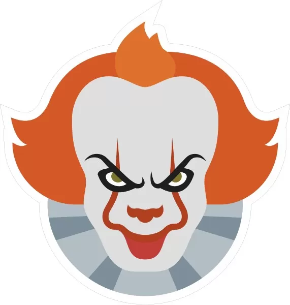 Pennywise it clown decal sticker