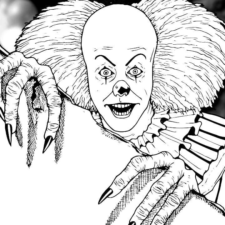 Pennywise loring pages printable loring pages loring pages halloween loring pages printable belle loring pages