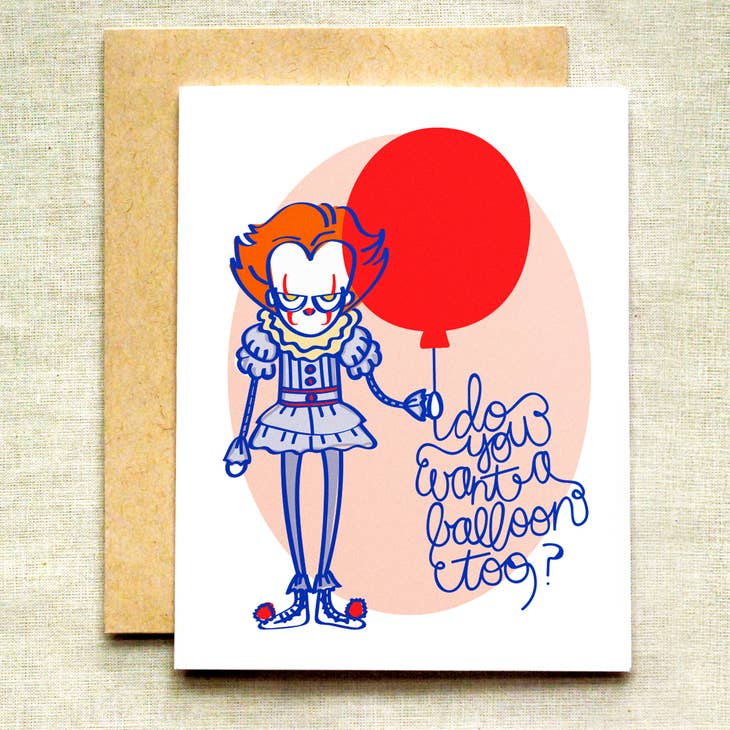 Wholesale pennywise clown birthday card for your shop â uk