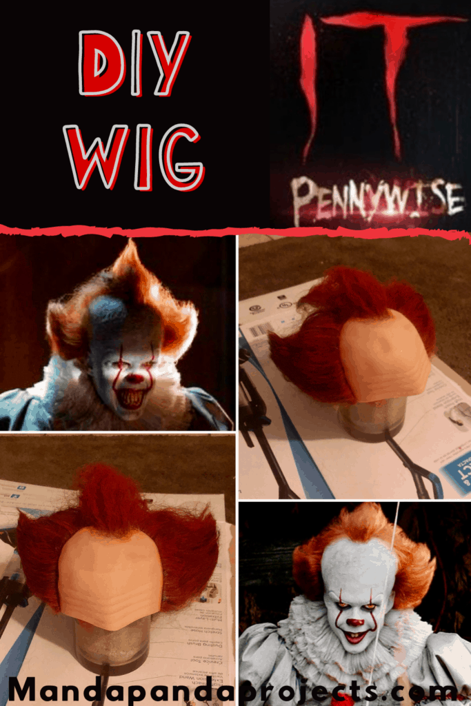 Diy pennywise it wig for a homeade halloween costume