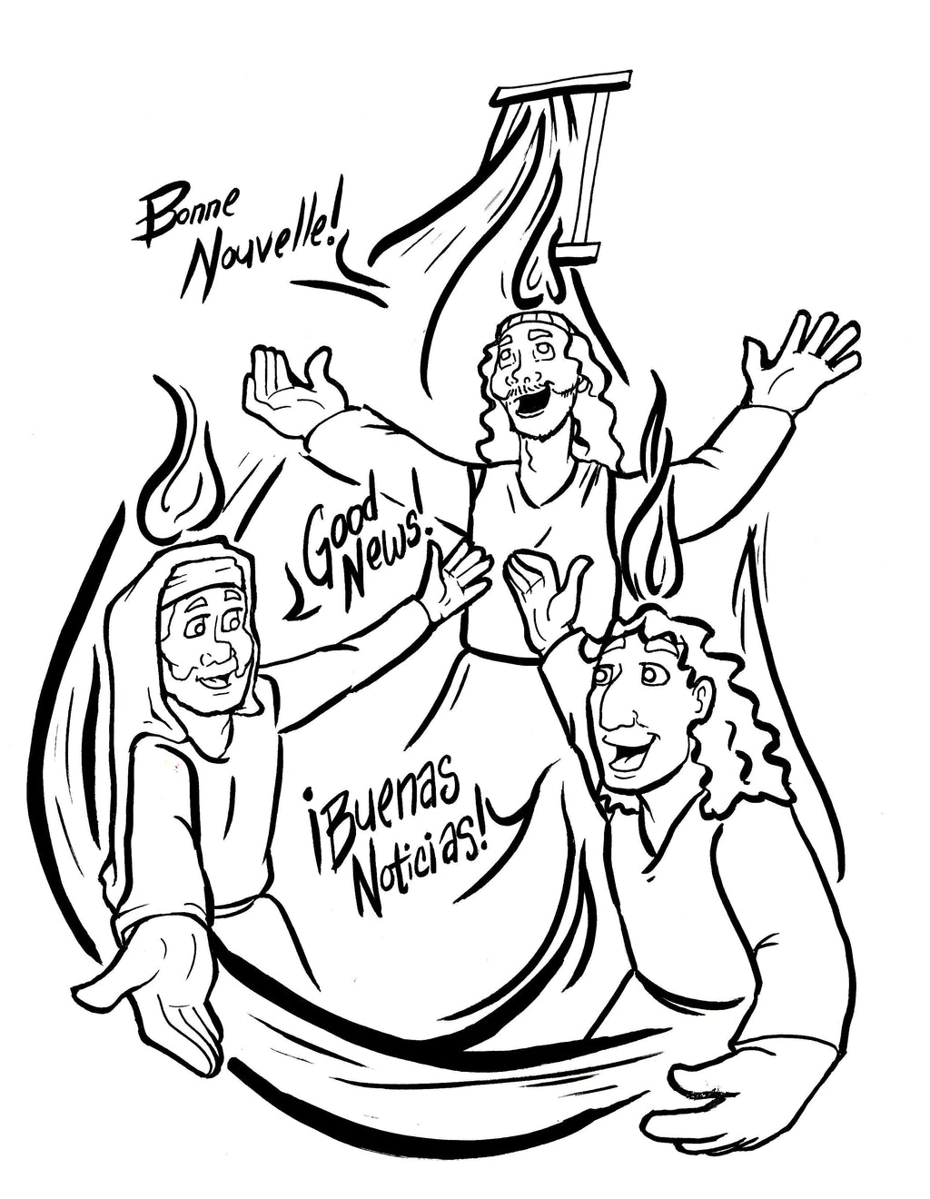 Pentecost coloring page