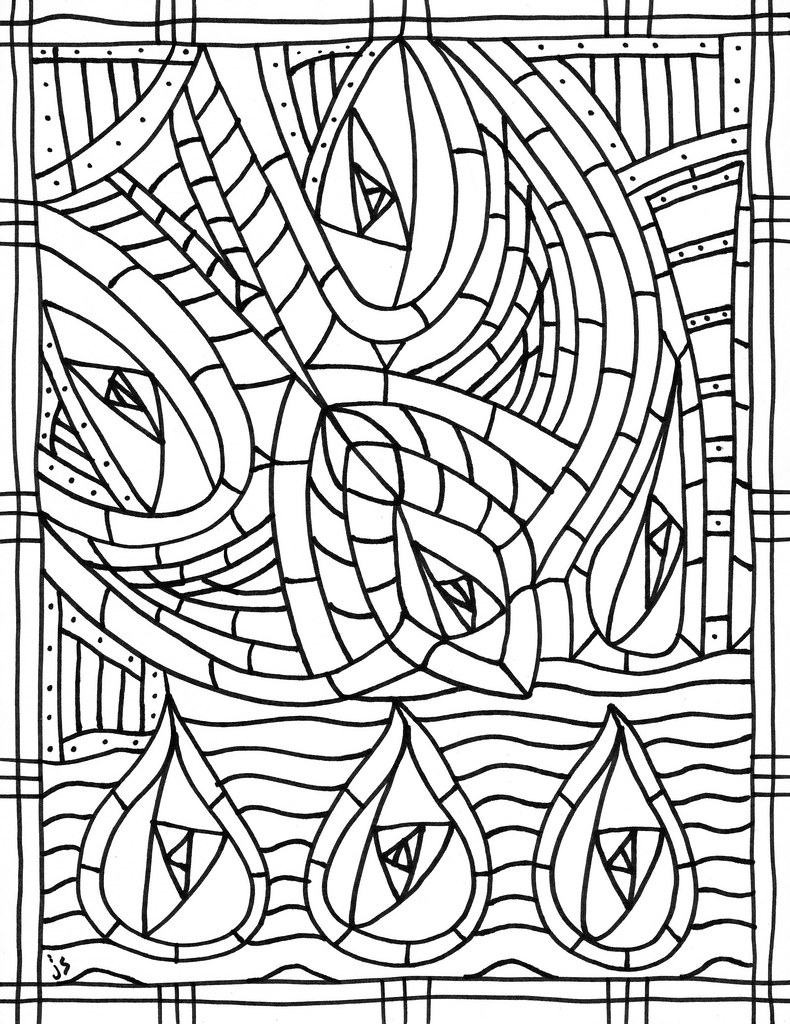 Spiritfilled pentecost coloring page john