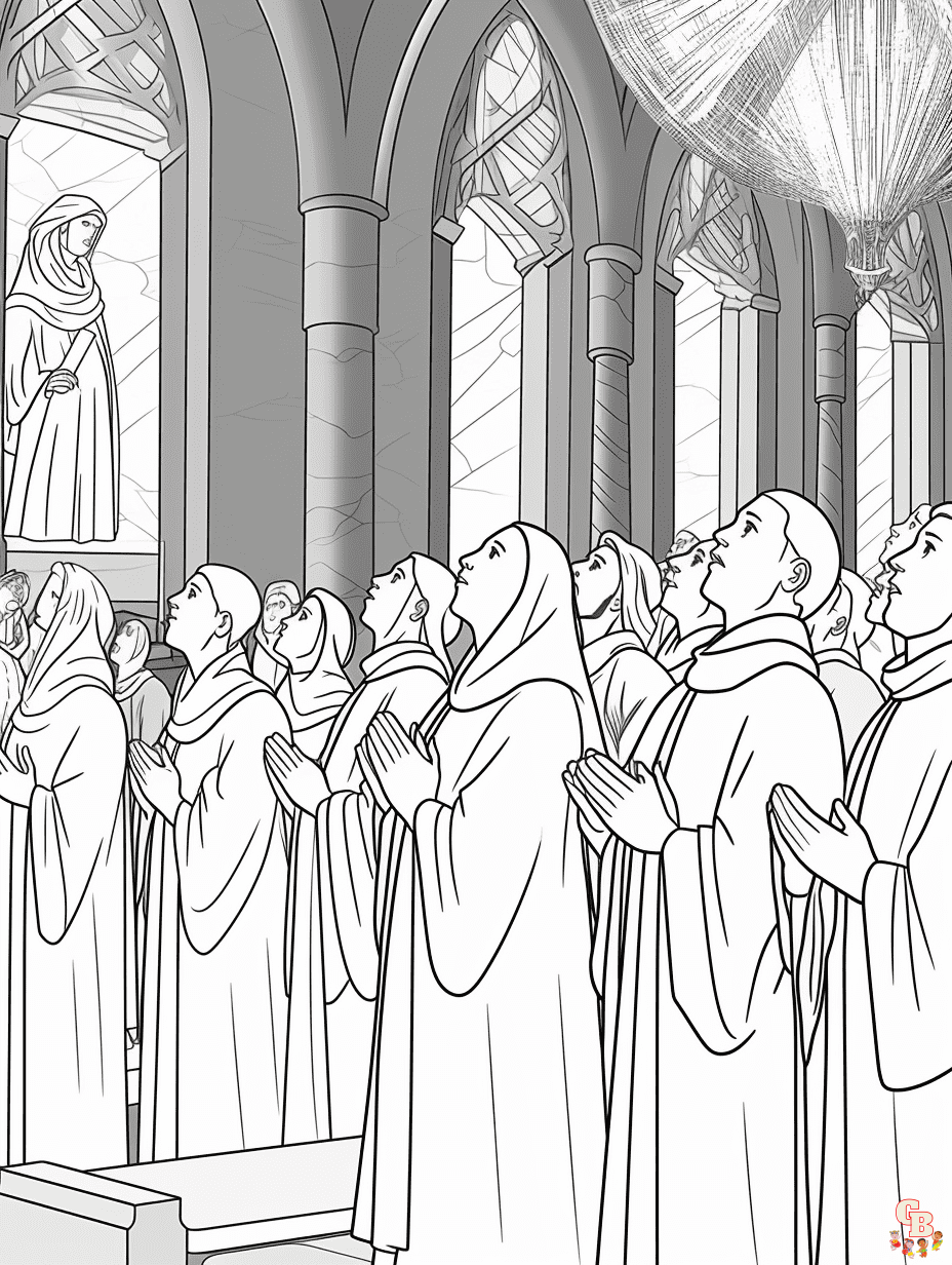 Discover with engaging pentecost coloring pages