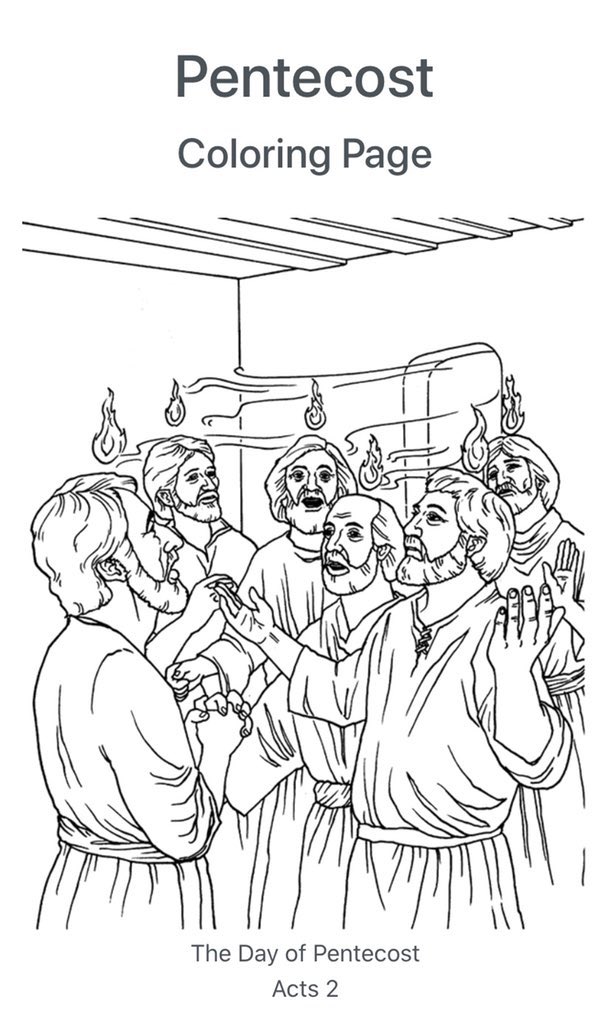 Frjimmy mc phillips on x to celebrate pentecost sunday we invite all our children to colour in the coloring page and return it to holy cross church dont forget to put your