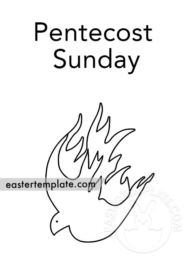 Free printable pentecost sunday coloring page