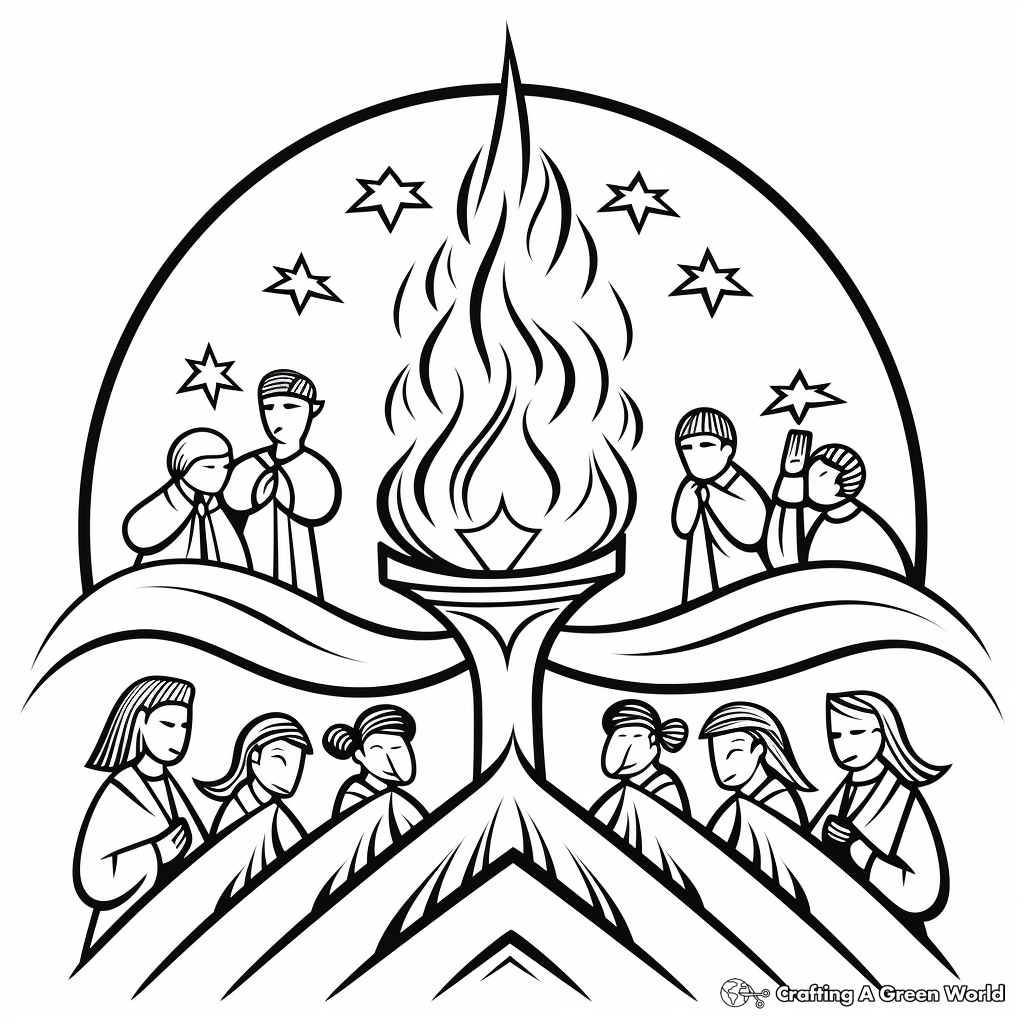 Pentecost coloring pages