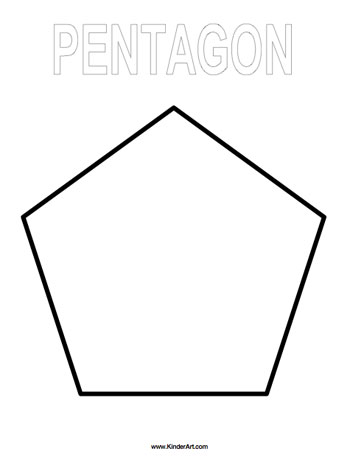 Pentagon coloring page â