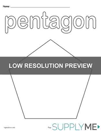 Pentagon coloring page