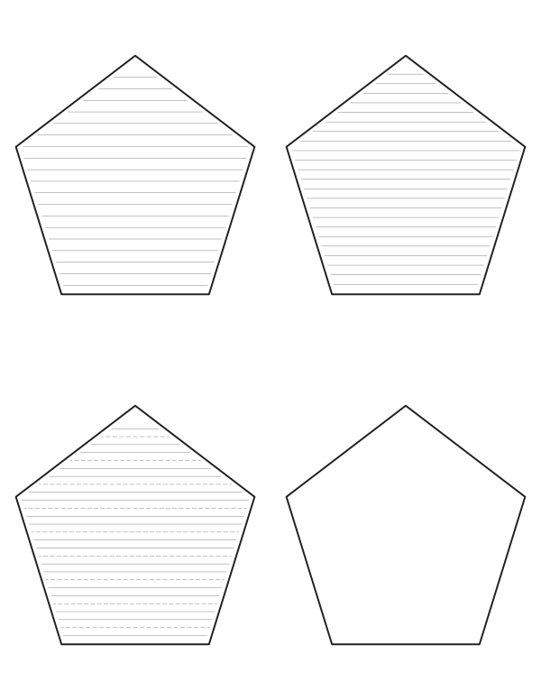 Free printable pentagon