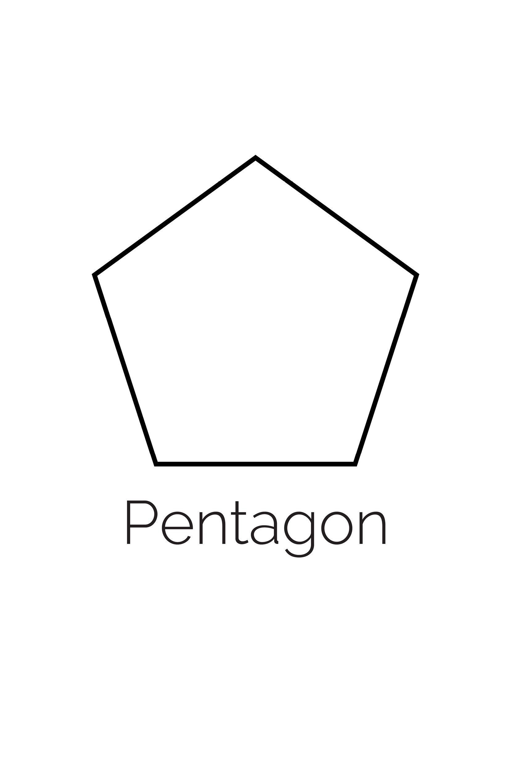 Free printable pentagon shape