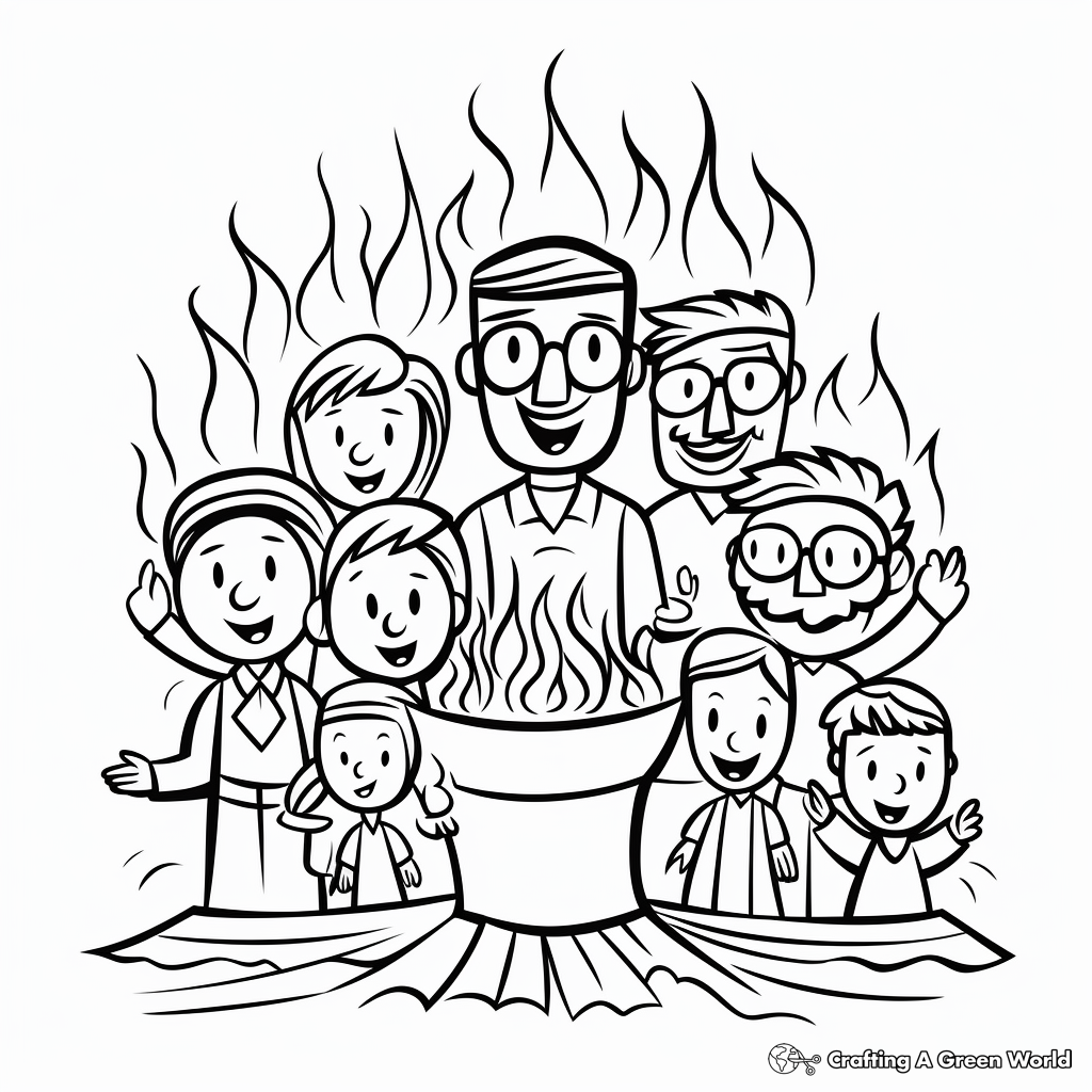 Pentecost coloring pages