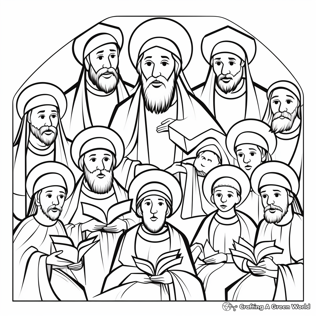 Pentecost coloring pages