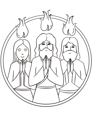 Pentecost coloring pages free printable pictures