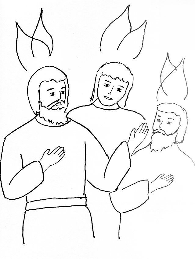 Bible story coloring page holy spirit es pentecost free bible stories for children