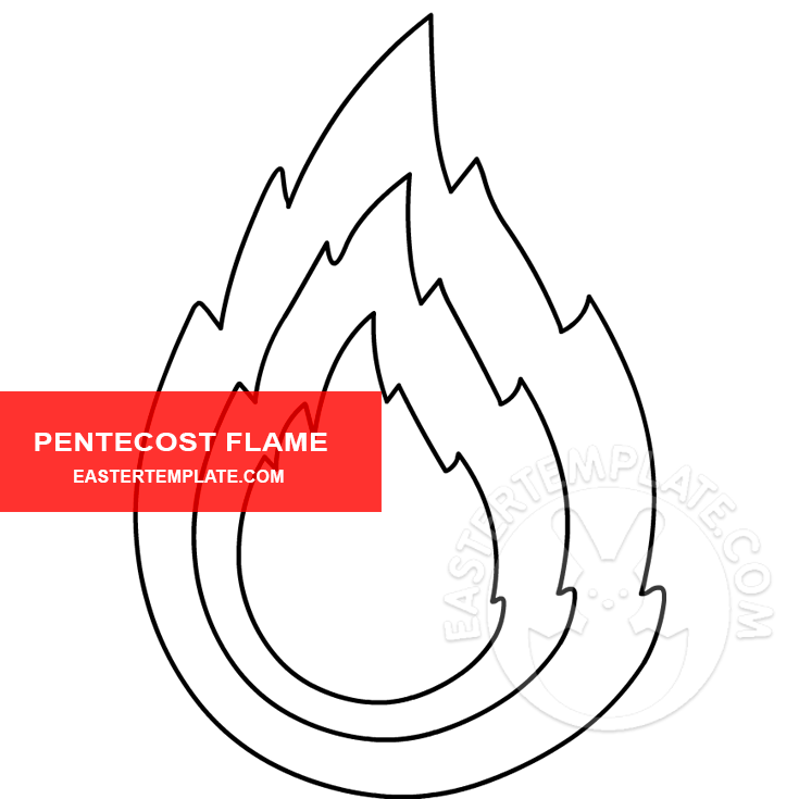 Flame symbol pentecost pattern