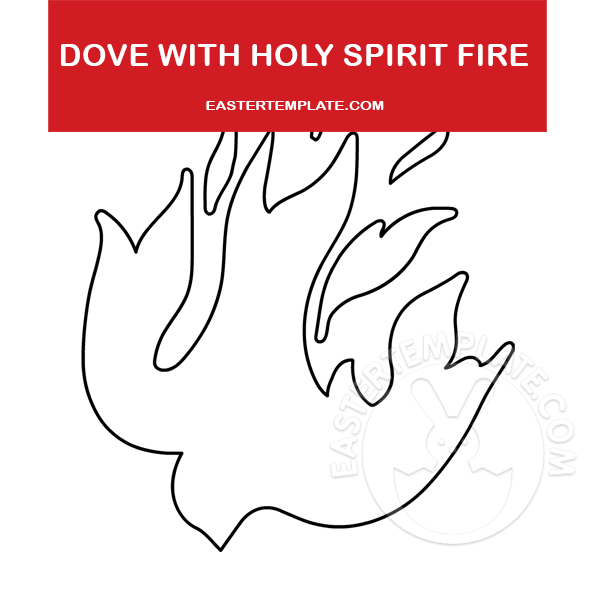 Free pentecost holy spirit flame dove