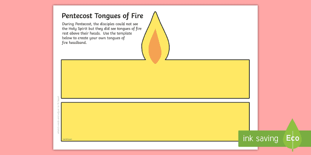 Pentest headbands template tongues of fire role