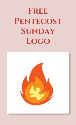 Free pentecost sunday logo