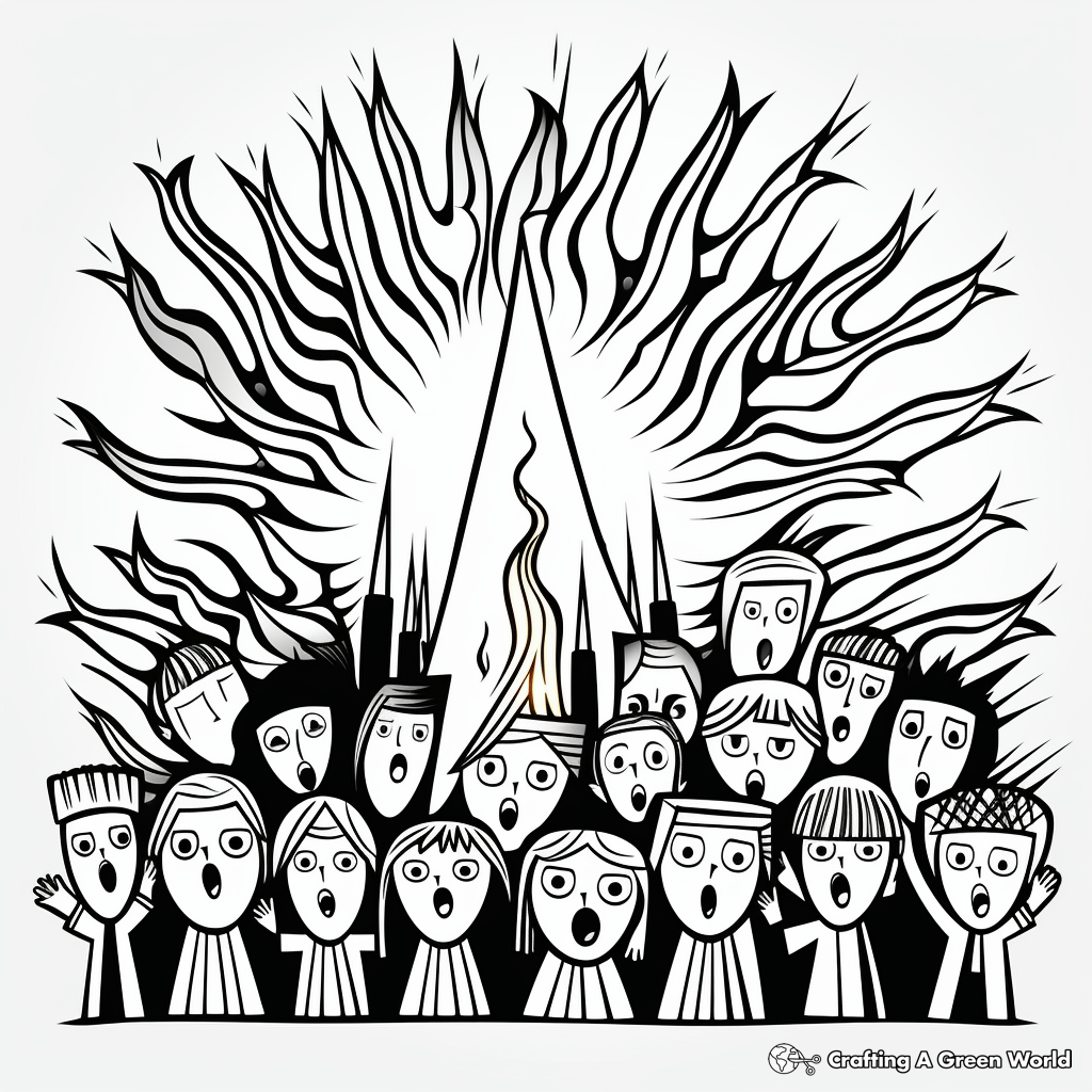 Pentecost coloring pages