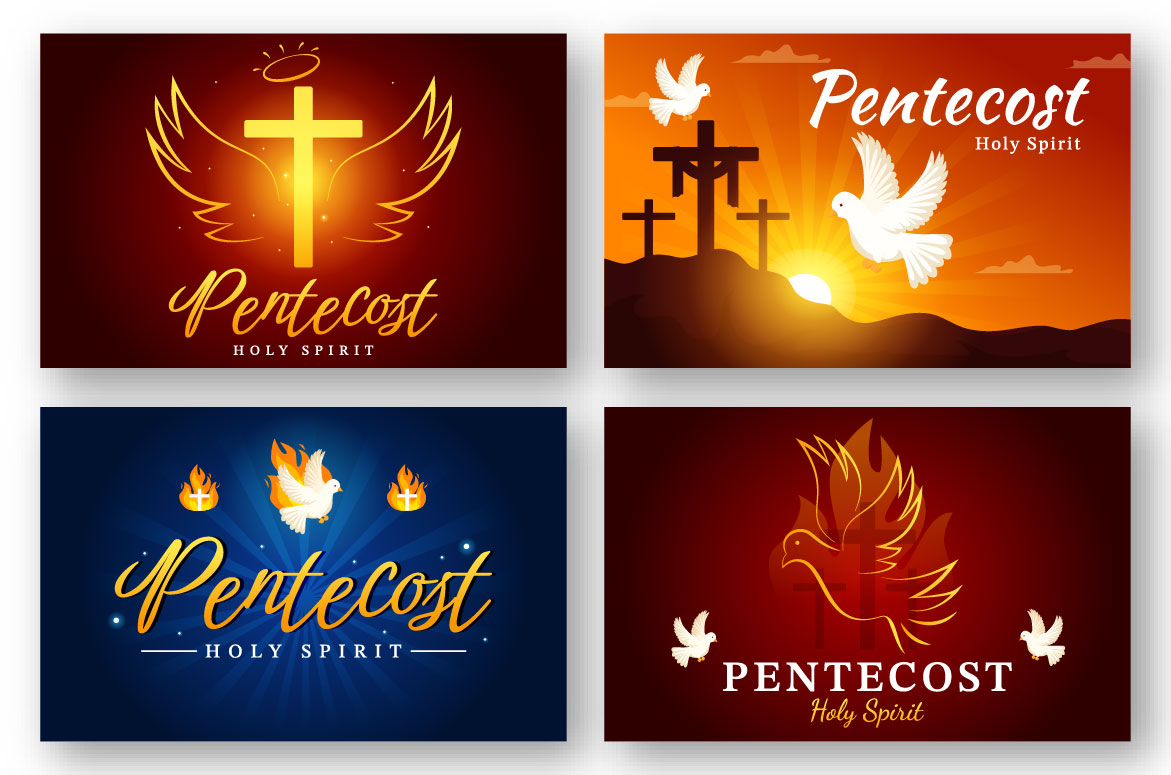 Pentecost sunday illustration